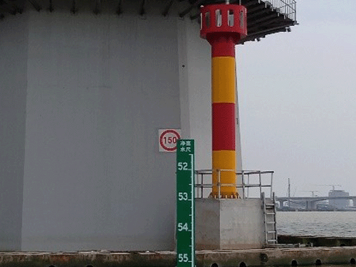 广东某桥梁水尺安装工程